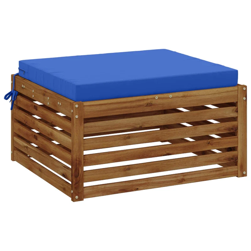 Seat Cushions SOEST 100% Polyester Royal Blue 80 x 80 x 7 cm