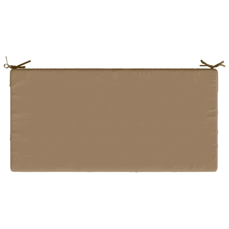 Seat Cushion SOEST 100% Polyester Taupe 120 x 60 x 15 cm