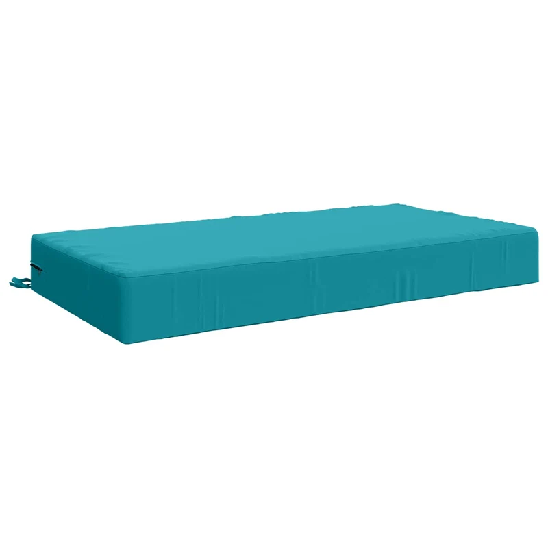 Seat Cushion SOEST 100% Polyester Turquoise 120 x 60 x 15 cm