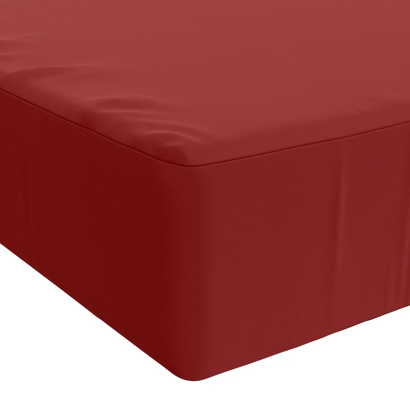 Seat Cushion SOEST 100% Polyester Wine red 120 x 60 x 15 cm