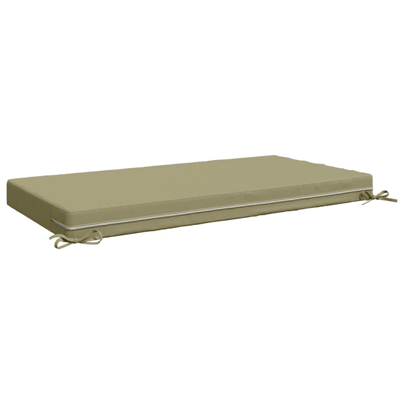 Seat Cushion SOEST 100% Polyester Light Green 120 x 60 x 10 cm