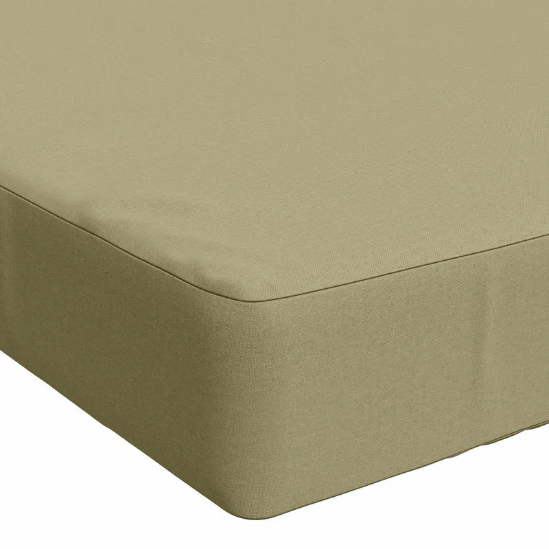 Seat Cushion SOEST 100% Polyester Light Green 120 x 60 x 10 cm