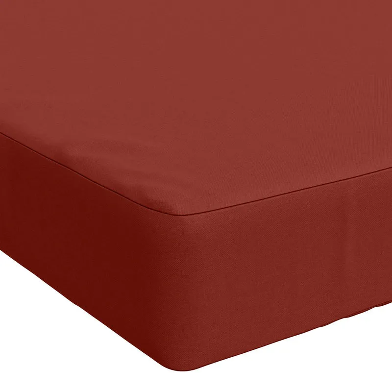 Seat Cushion SOEST 100% Polyester Red 120 x 60 x 10 cm