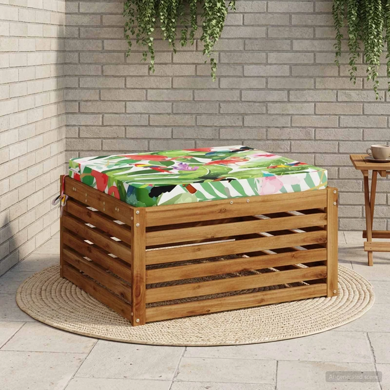 Seat Cushions SOEST 100% Polyester Multicolour 80 x 80 x 7 cm