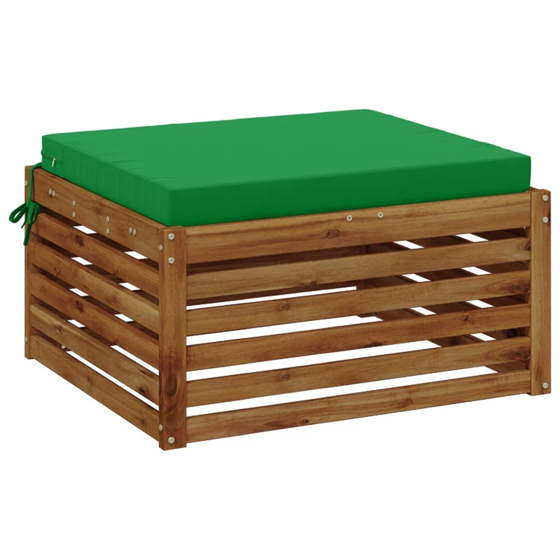 Seat Cushions SOEST 100% Polyester Green 80 x 80 x 7 cm