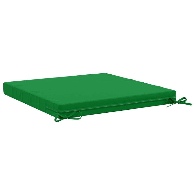 Seat Cushions SOEST 4 pcs 100% Polyester Green 80 x 80 x 7 cm