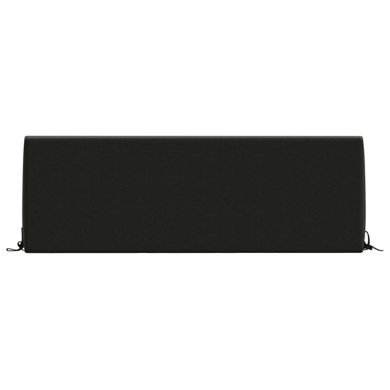 Back Cushion SOEST 100% Polyester Black 120 x 20 x 40 cm