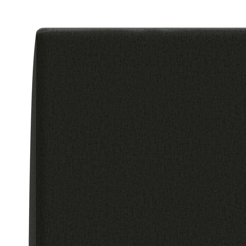 Back Cushion SOEST 100% Polyester Black 120 x 20 x 40 cm