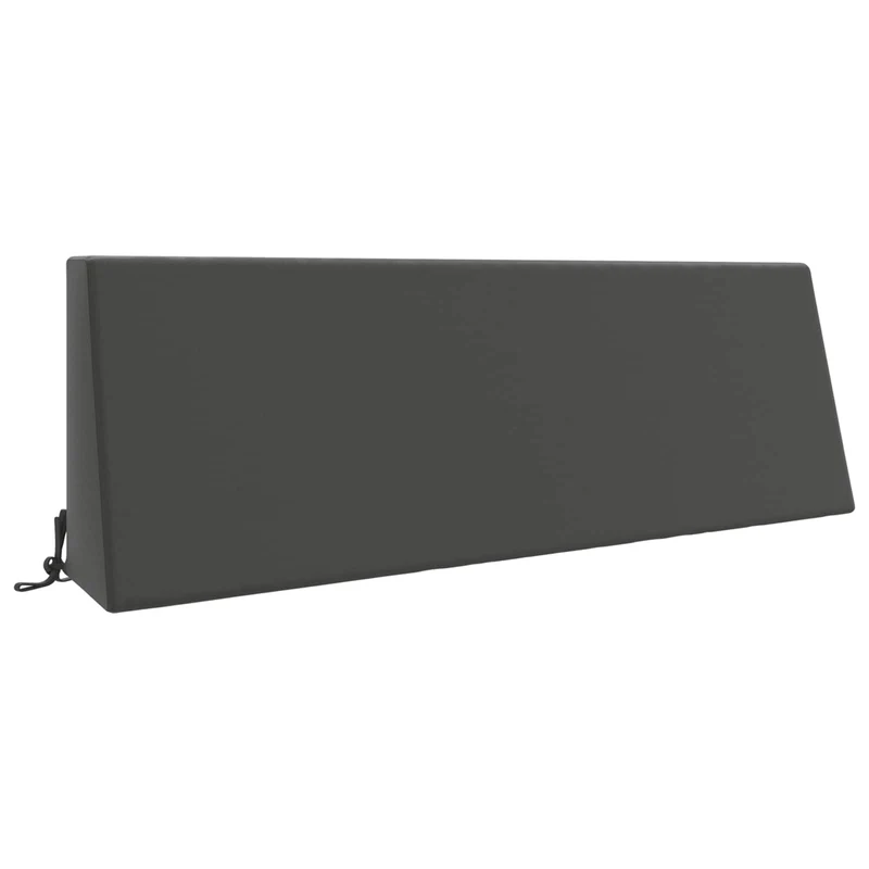 Back Cushion SOEST 100% Polyester Anthracite 120 x 20 x 40 cm