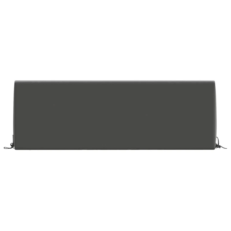 Back Cushion SOEST 100% Polyester Anthracite 120 x 20 x 40 cm