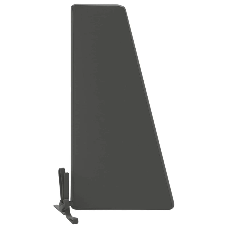 Back Cushion SOEST 100% Polyester Anthracite 120 x 20 x 40 cm