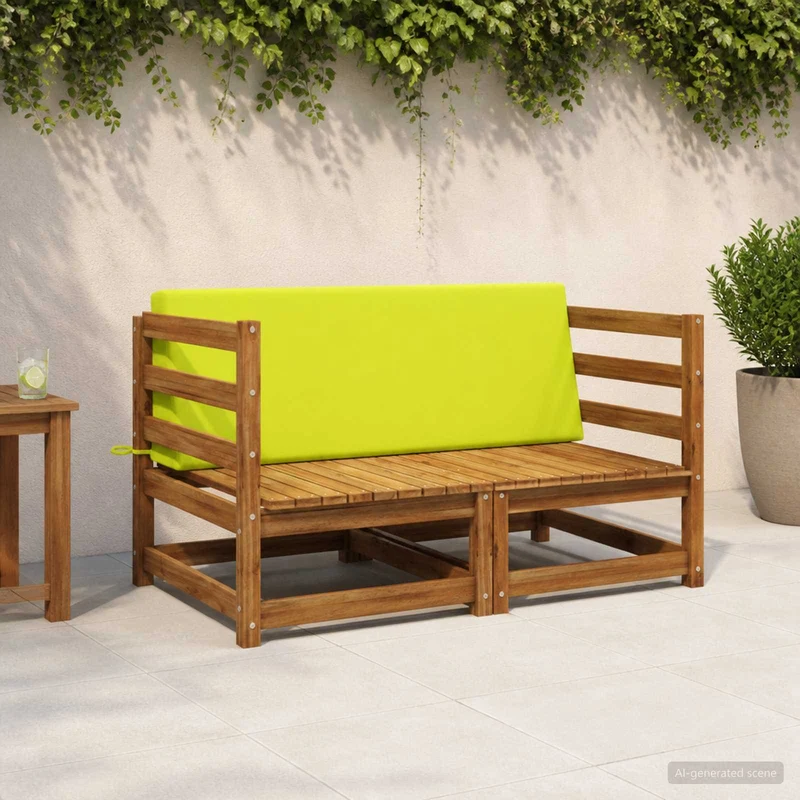 Back Cushion SOEST 100% Polyester Bright green 120 x 20 x 40 cm