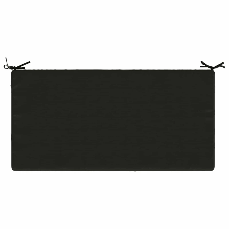 Seat Cushion SOEST 100% Polyester Black 120 x 60 x 10 cm