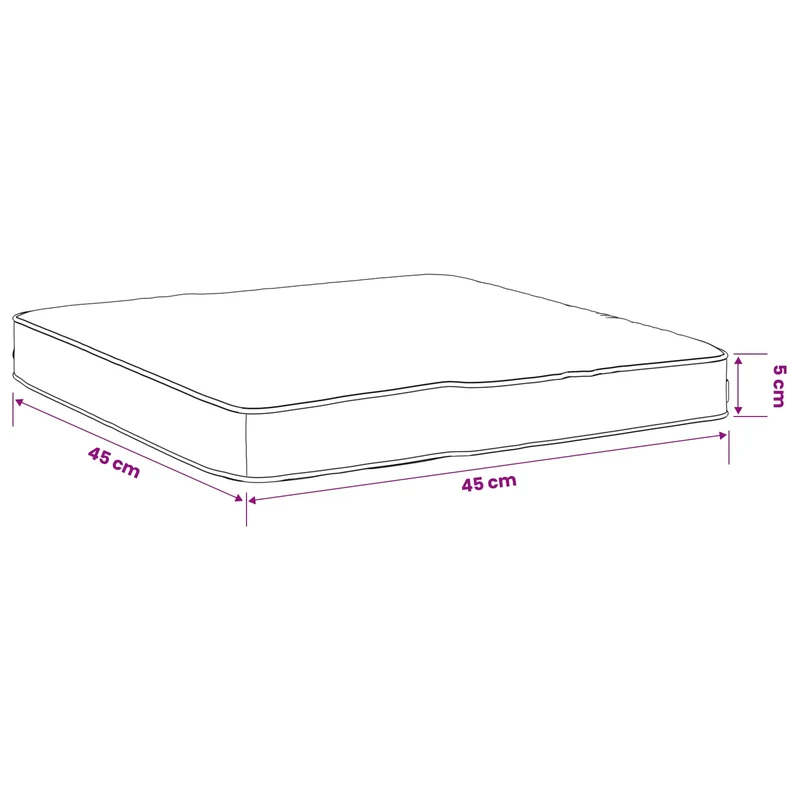 4-Piece Seat Cushions VUGHT 4 pcs 100% Polyester White