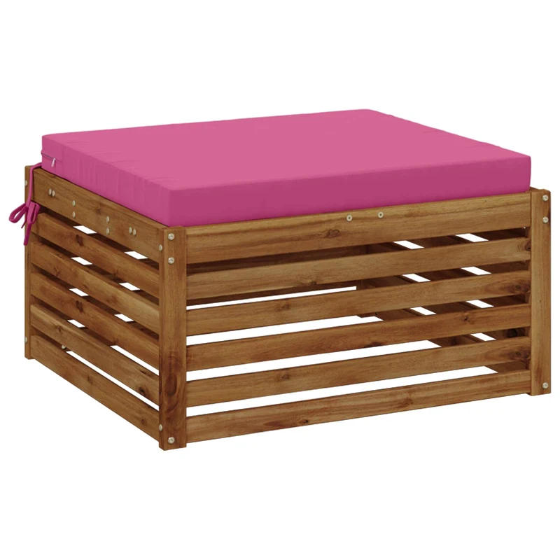 Seat Cushions SOEST 100% Polyester Pink 80 x 80 x 7 cm