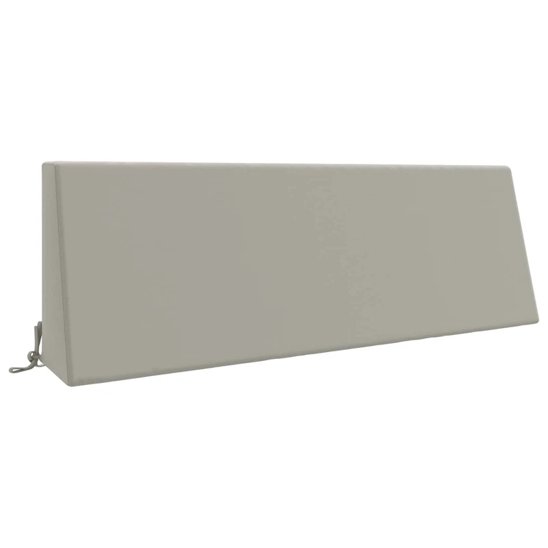 Back Cushion SOEST 100% Polyester Grey 120 x 20 x 40 cm