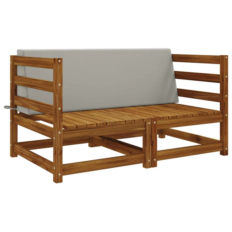 Back Cushion SOEST 100% Polyester Grey 120 x 20 x 40 cm