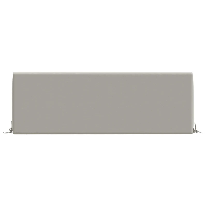 Back Cushion SOEST 100% Polyester Grey 120 x 20 x 40 cm