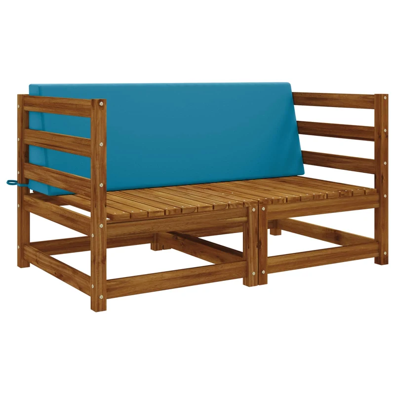 Back Cushion SOEST 100% Polyester Light blue 120 x 20 x 40 cm
