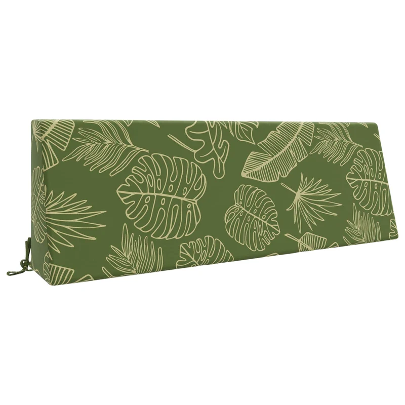 Back Cushion SOEST 100% Polyester Leaf design 120 x 20 x 40 cm