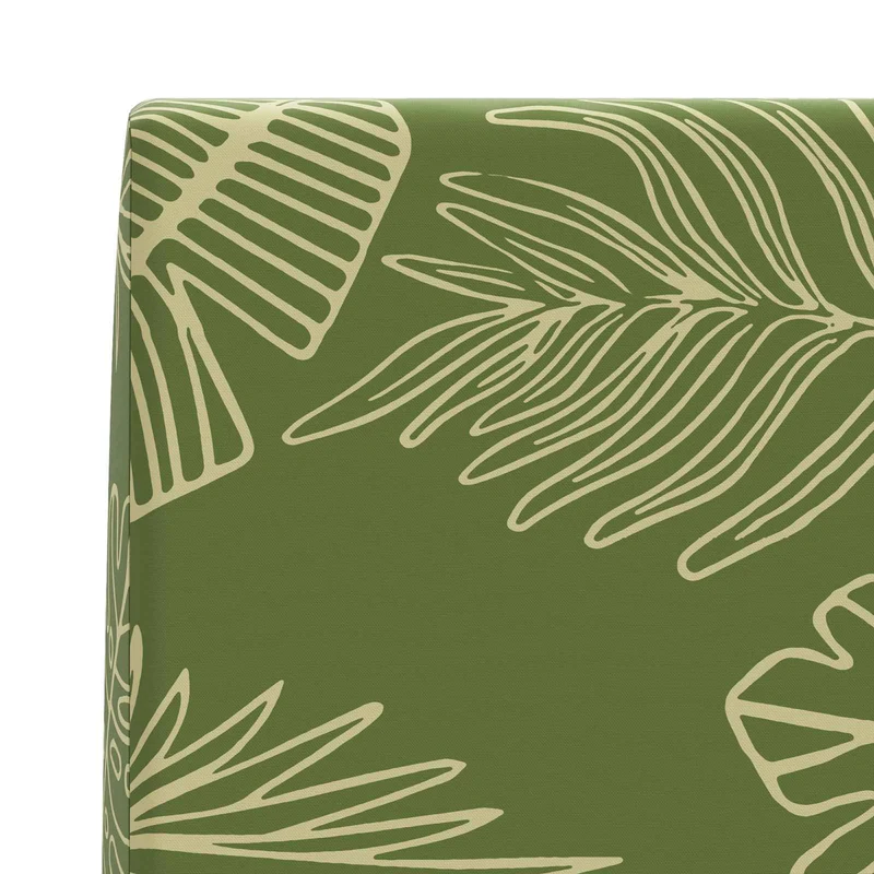 Back Cushion SOEST 100% Polyester Leaf design 120 x 20 x 40 cm