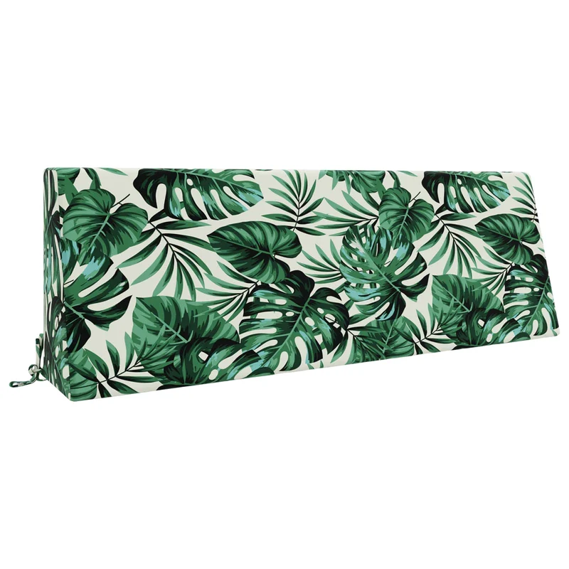 Back Cushion SOEST 100% Polyester Leaf pattern 120 x 20 x 40 cm