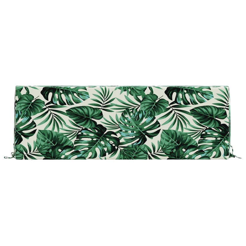 Back Cushion SOEST 100% Polyester Leaf pattern 120 x 20 x 40 cm