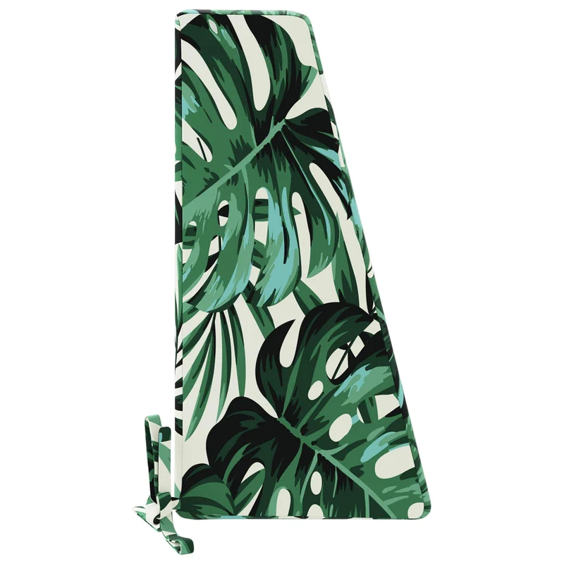 Back Cushion SOEST 100% Polyester Leaf pattern 120 x 20 x 40 cm