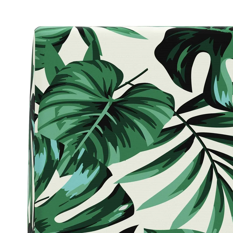 Back Cushion SOEST 100% Polyester Leaf pattern 120 x 20 x 40 cm