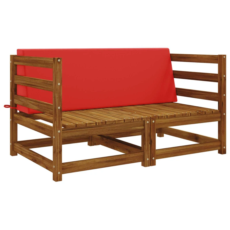 Back Cushion SOEST 100% Polyester Red 120 x 20 x 40 cm