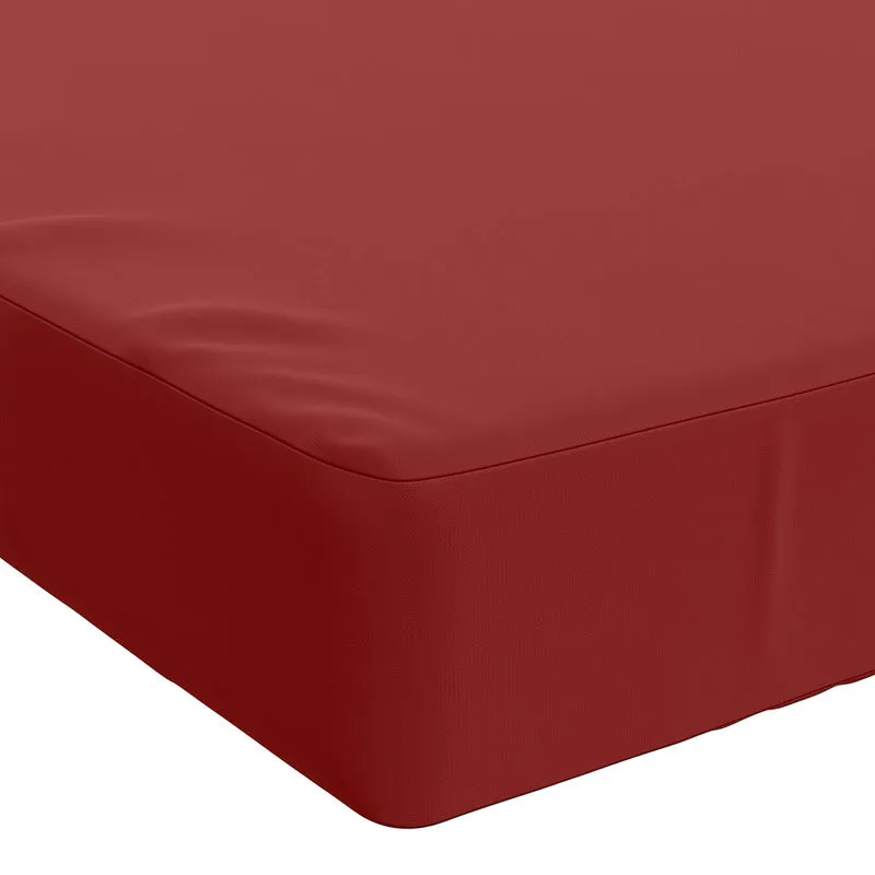 Seat Cushion SOEST 100% Polyester Wine Red 120 x 60 x 10 cm