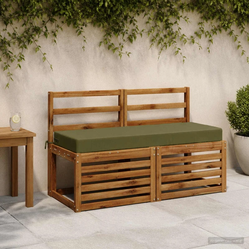 Back Cushion SOEST 100% Polyester Olive Green 120 x 40 x 10 cm
