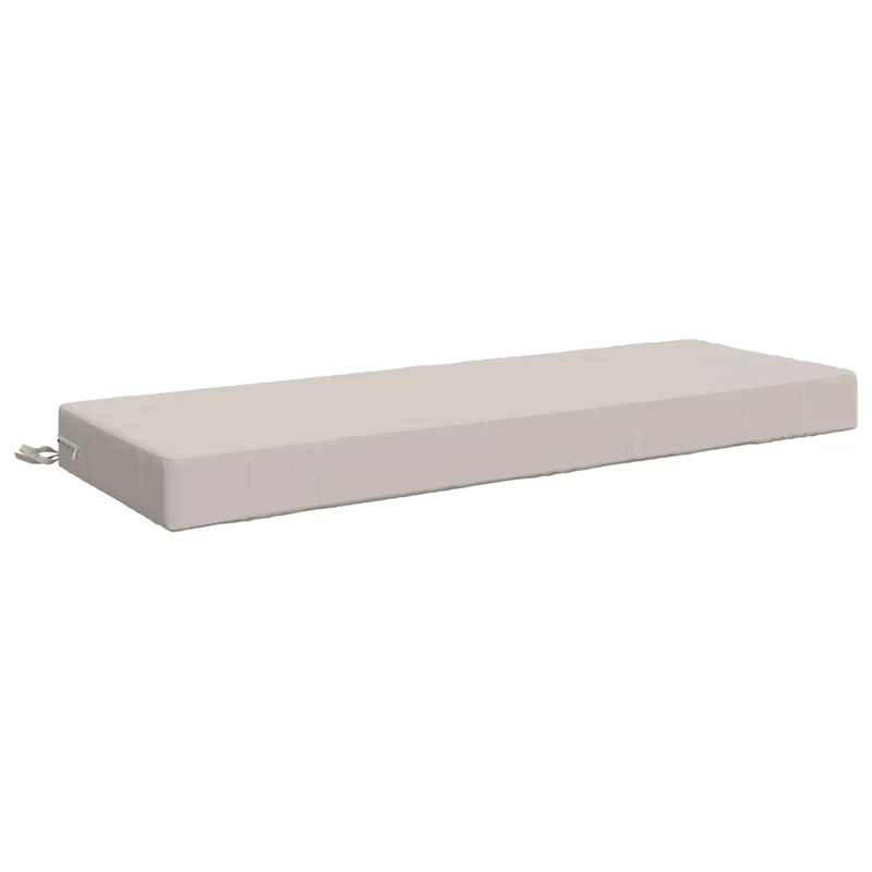 Back Cushion SOEST 100% Polyester White 120 x 40 x 10 cm