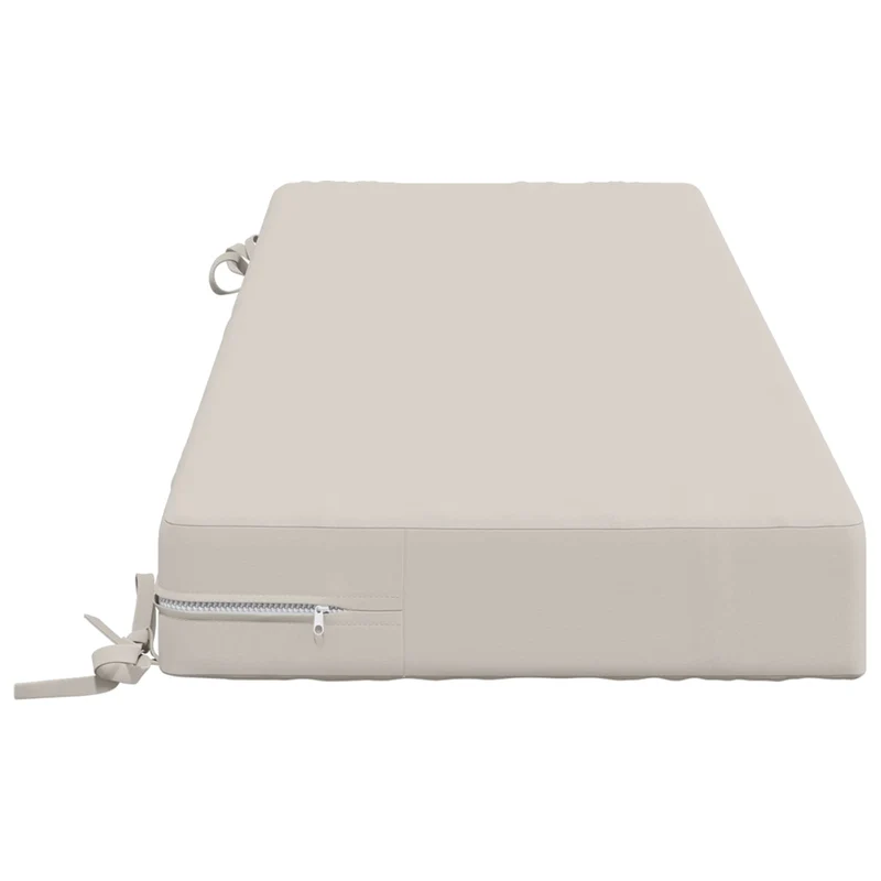 Back Cushion SOEST 100% Polyester White 120 x 40 x 10 cm