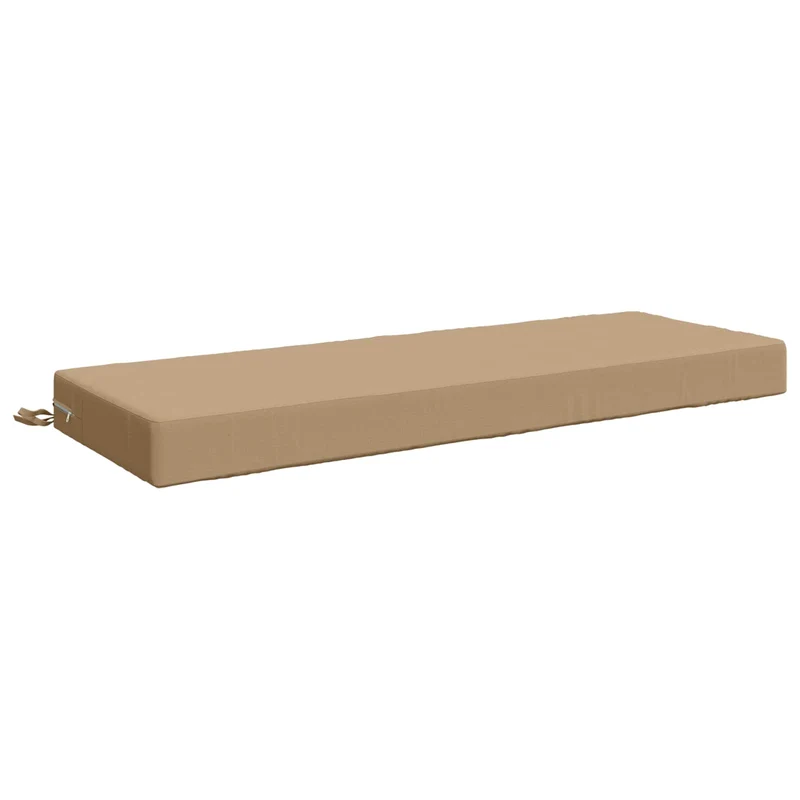 Back Cushion SOEST 100% Polyester Sand 120 x 40 x 10 cm