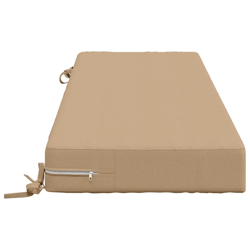 Back Cushion SOEST 100% Polyester Sand 120 x 40 x 10 cm