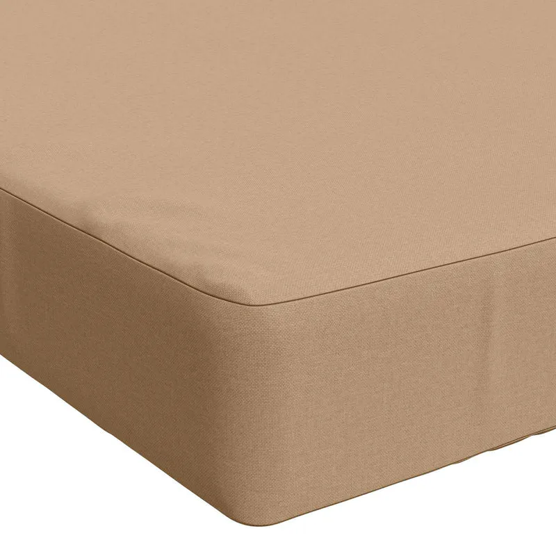 Back Cushion SOEST 100% Polyester Sand 120 x 40 x 10 cm