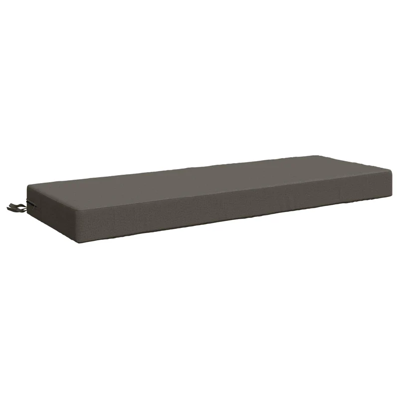 Back Cushion SOEST 100% Polyester Grey 120 x 40 x 10 cm