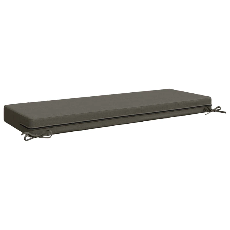 Back Cushion SOEST 100% Polyester Grey 120 x 40 x 10 cm