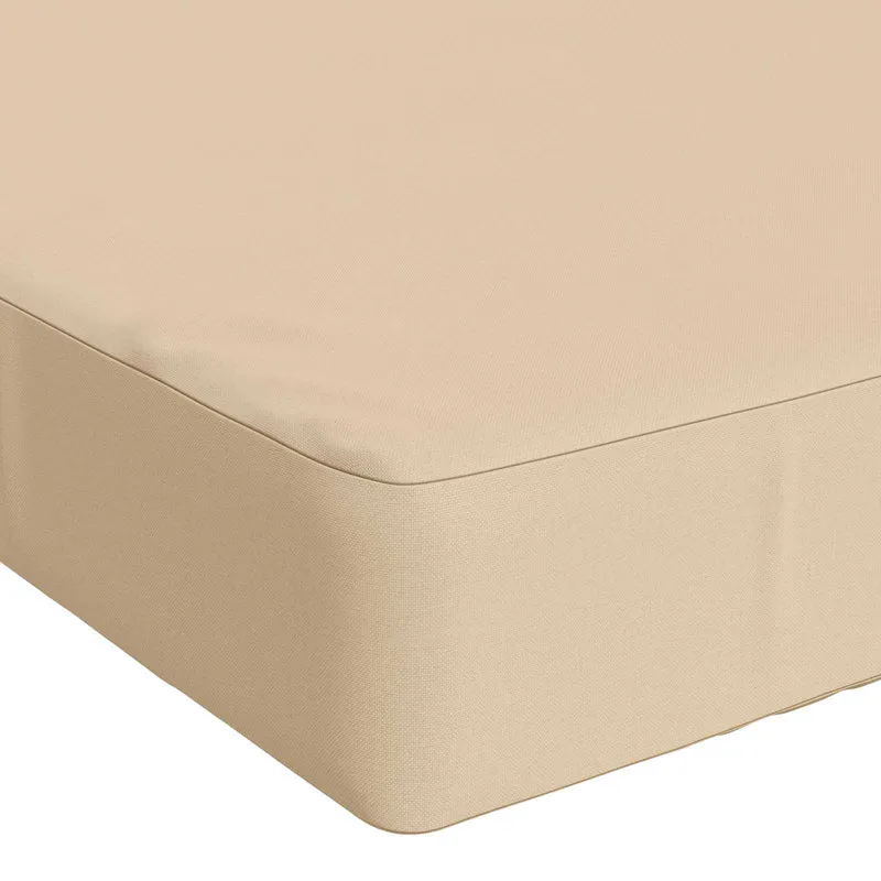 Back Cushion SOEST 100% Polyester Cream 120 x 40 x 10 cm