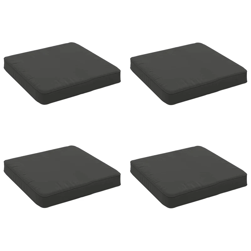 4-Piece Seat Cushions VUGHT 4 pcs 100% Polyester Anthracite