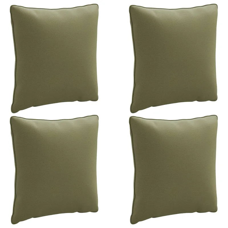 Back Cushion PUTTEN 4 pcs 100% Polyester Olive Green