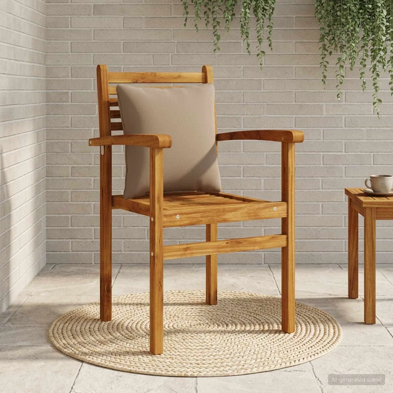 Back Cushion PUTTEN 100% Polyester Taupe 40 x 40 x 15 cm