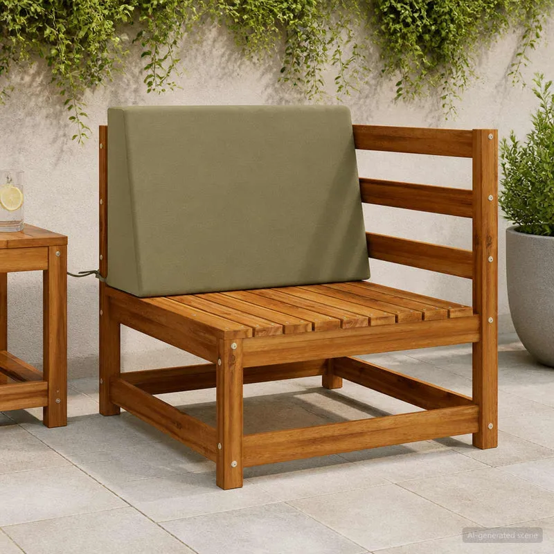Back Cushion SOEST 100% Polyester Olive green 60 x 20 x 40 cm