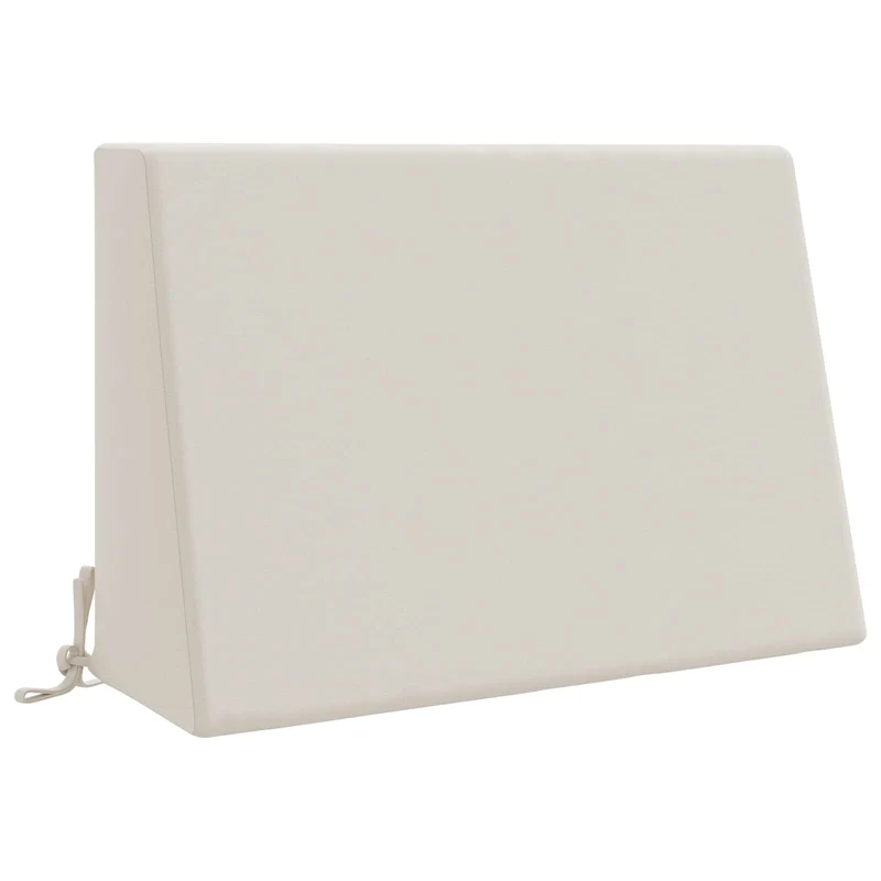 Back Cushion SOEST 100% Polyester White 60 x 20 x 40 cm