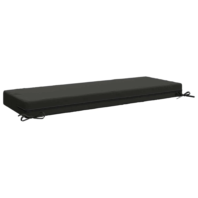Back Cushion SOEST 100% Polyester Anthracite 120 x 40 x 10 cm