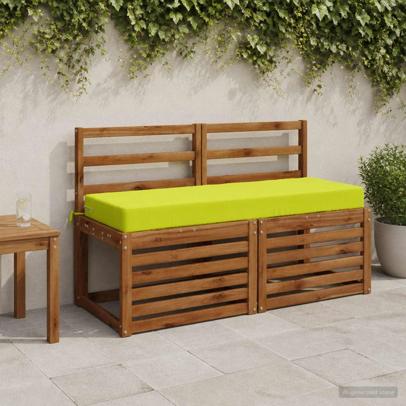 Back Cushion SOEST 100% Polyester Bright Green 120 x 40 x 10 cm