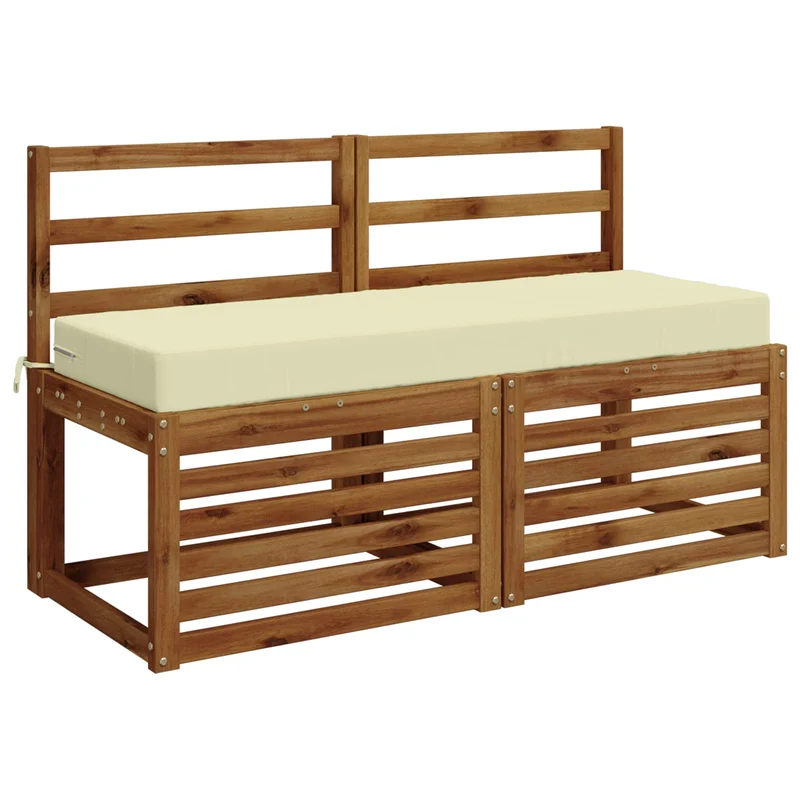 Back Cushion SOEST 100% Polyester Cream 120 x 40 x 10 cm