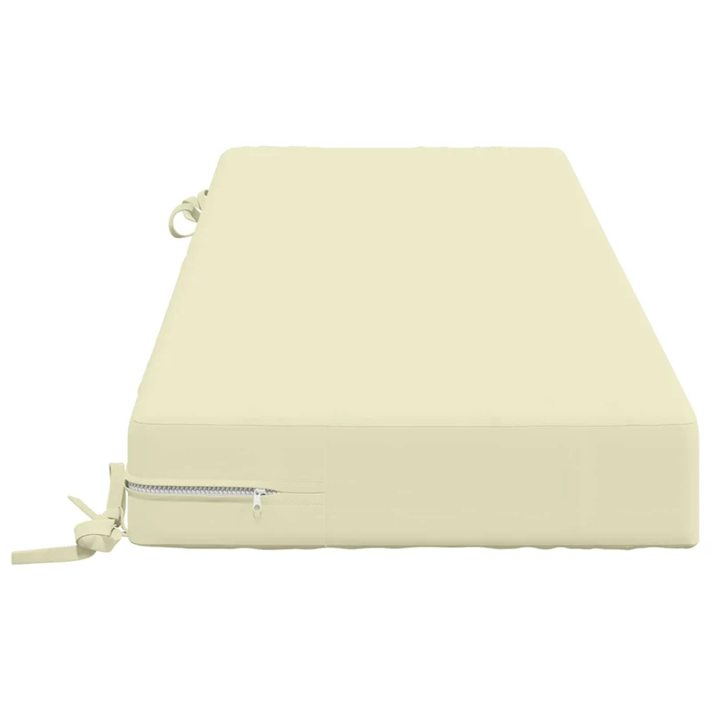 Back Cushion SOEST 100% Polyester Cream 120 x 40 x 10 cm