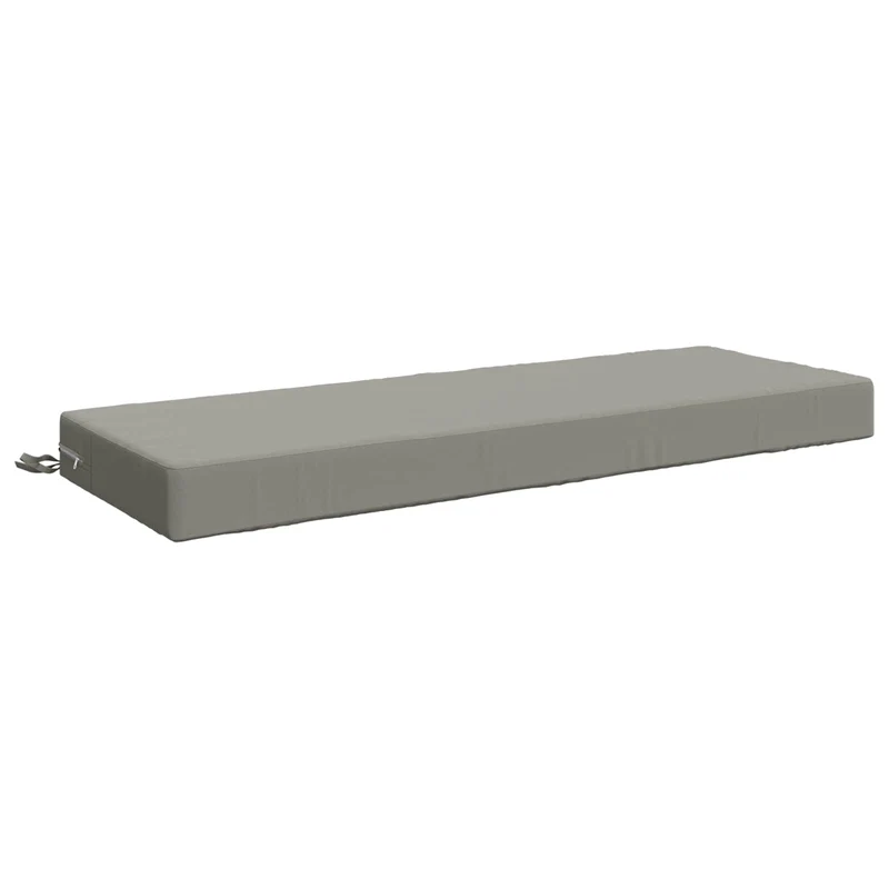 Back Cushion SOEST 100% Polyester Grey 120 x 40 x 10 cm